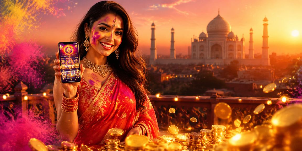Agra Taj Mahal mobile casino Holi festival