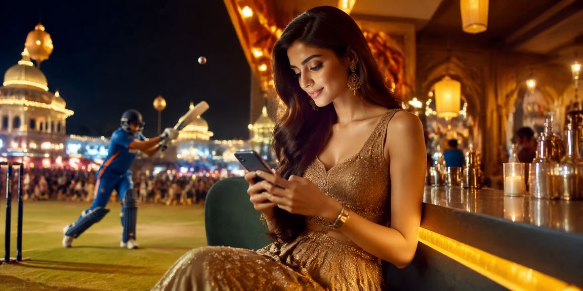 View of cricket and Bollywood themed events representing India’s culture
